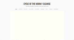 Desktop Screenshot of cycleofthemooncleanse.com