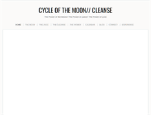 Tablet Screenshot of cycleofthemooncleanse.com